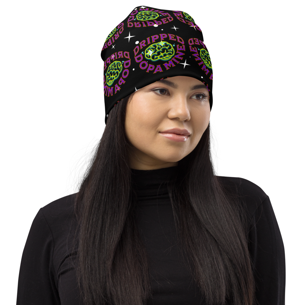 dripped dopamine logo Beanie