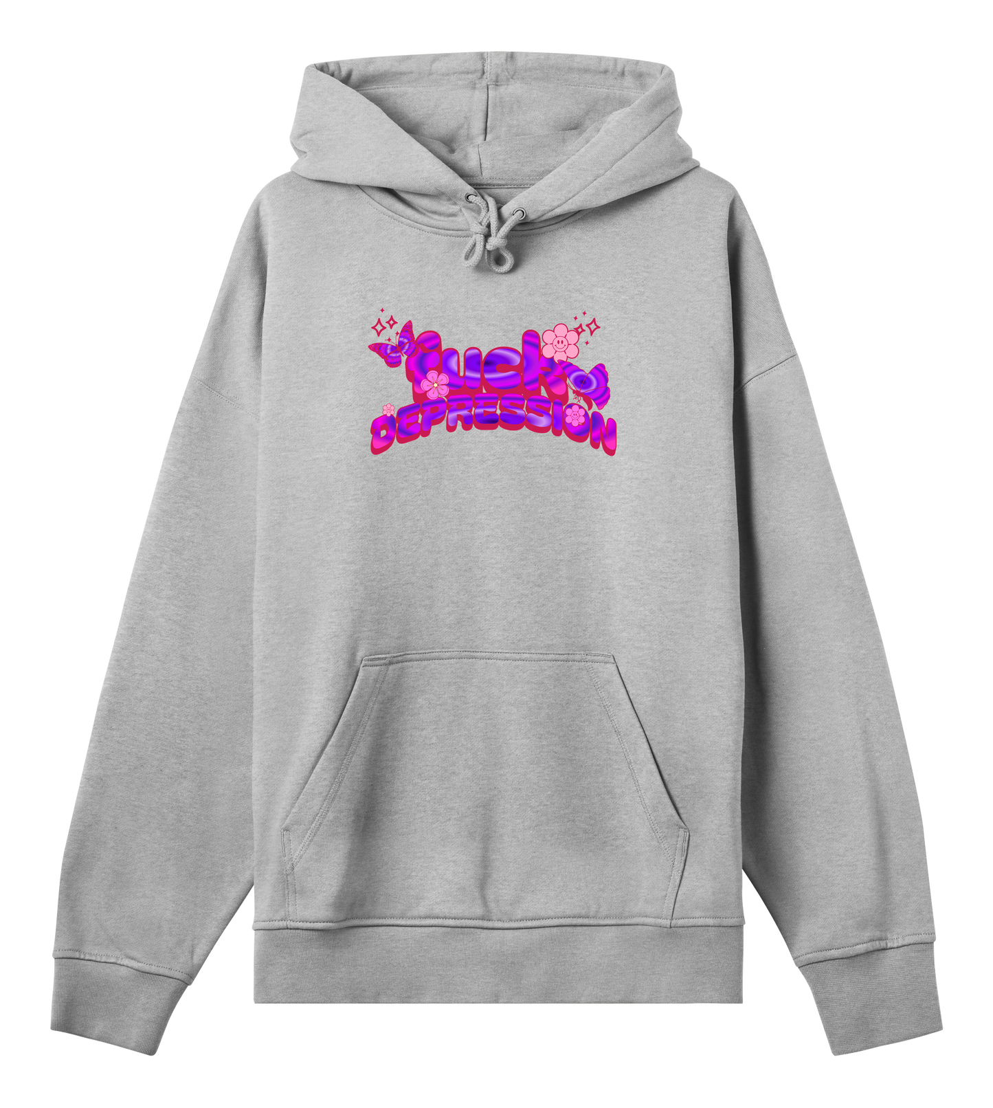 fuck depression - Box Style Hoodie