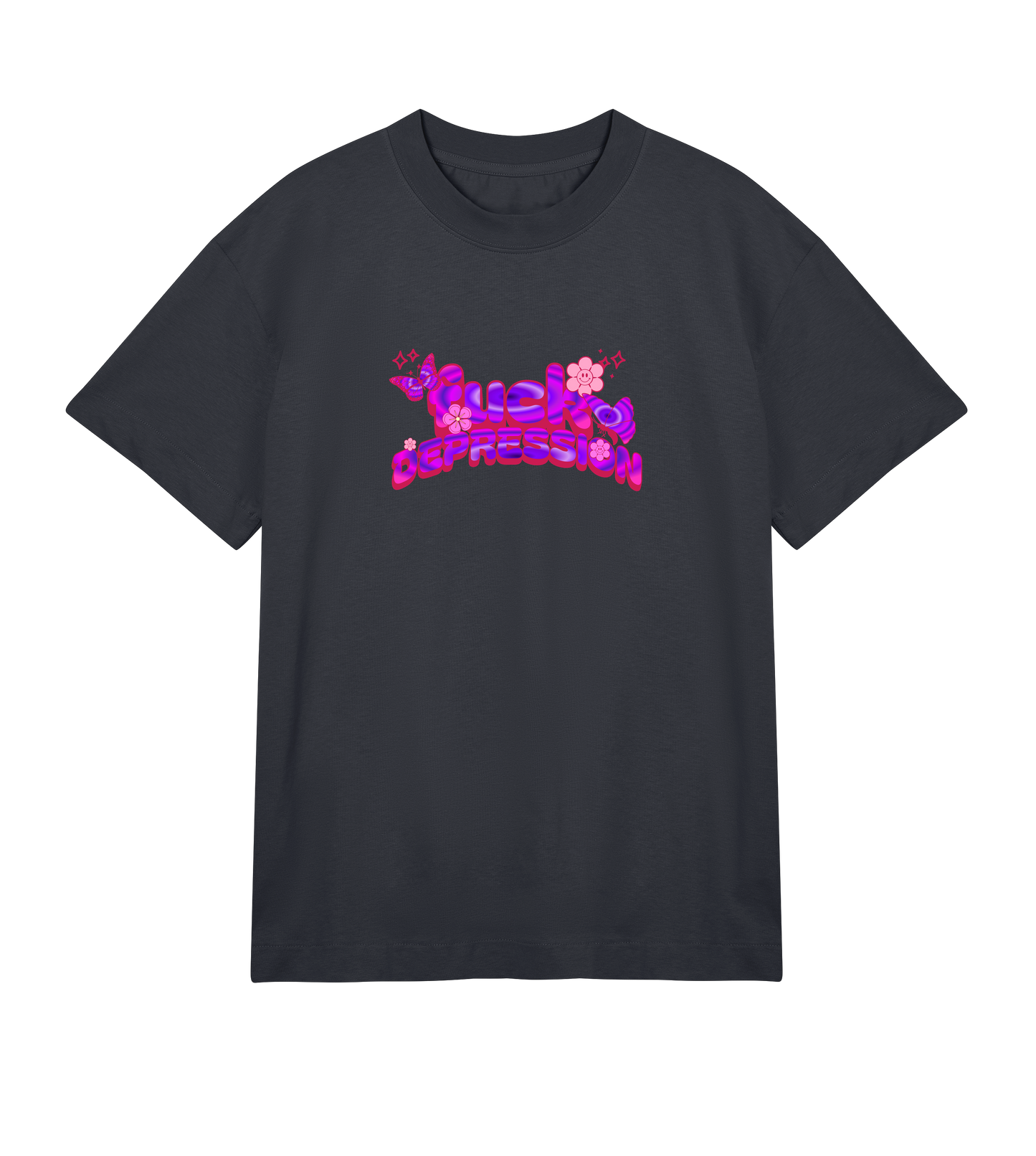 fuck depression - Box Tee