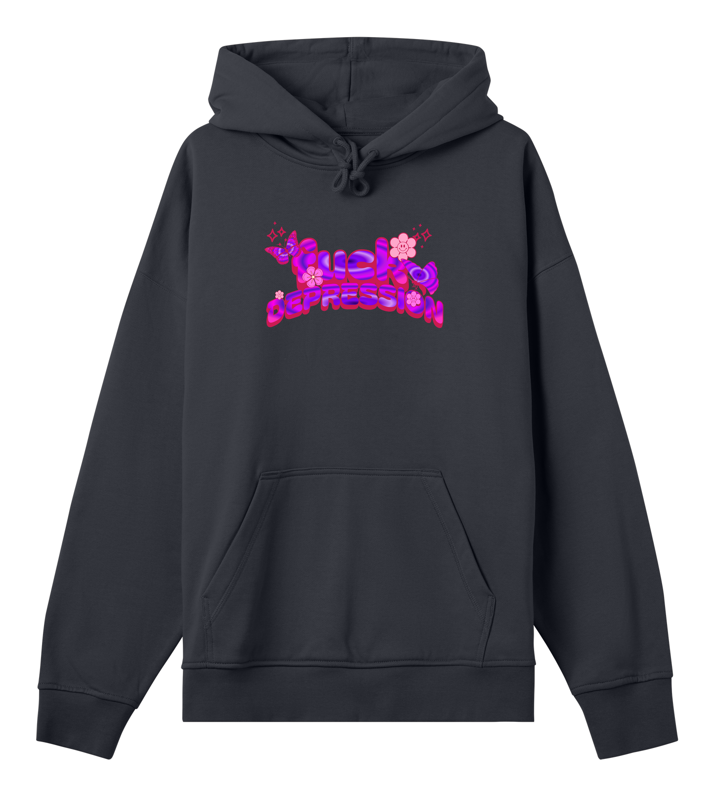 fuck depression - Box Style Hoodie