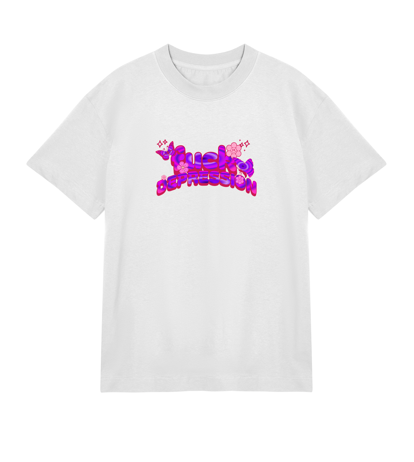 fuck depression - Box Tee